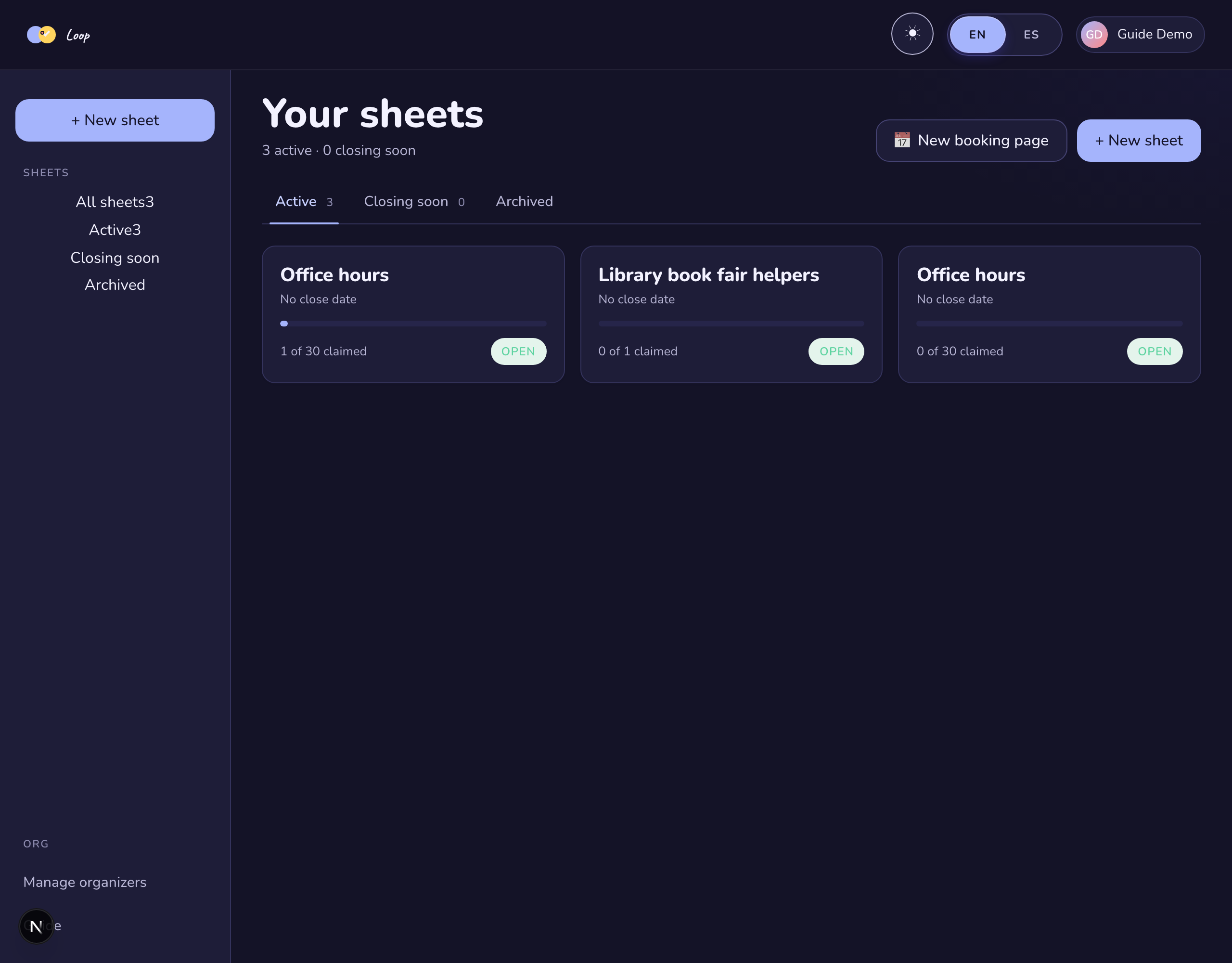 Dark mode